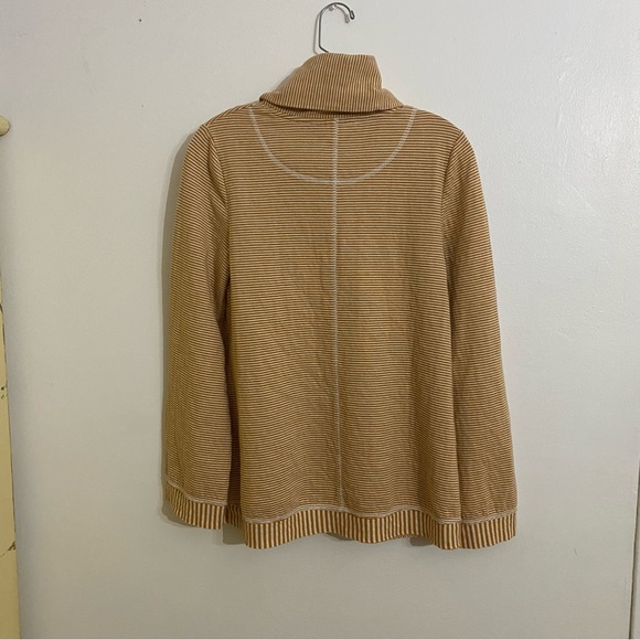 Maeve, Anthropologie Long Sleeve Striped  Cowl Neck Top, Size Small - Picture 2 of 3